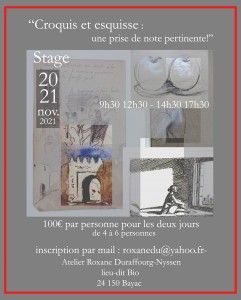 stage 20 21 novembre Roxane Duraffourg