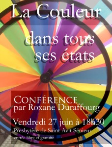 affiche la couleur