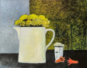 Le bouquet jaune, 33x41cm, 790€