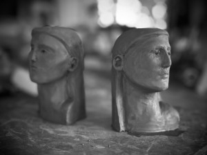 Les trois grâces, projet pour futur bronze à trois pièces.